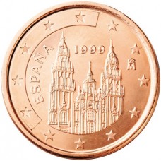 5 евро центов Испания 1999