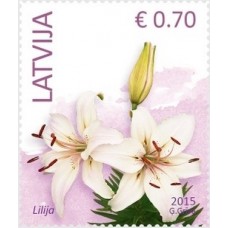 2015 Латвия.Стандартный выпуск. Цветы.Лилия