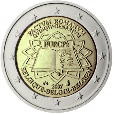 2 Евро 2007 Бельгия .Римский договор
