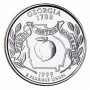25 центов США 1999 Джорджия, штаты