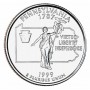 25 центов США 1999 Пенсильвания, штаты