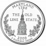 25 центов США 2000 Мэриленд, штаты