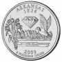 25 центов США 2003 Арканзас, штаты