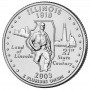 25 центов США 2003 Иллинойс, штаты