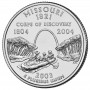 25 центов США 2003 Миссури, штаты
