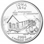 25 центов США 2004 Айова, штаты