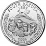 25 центов США 2006 Южная Дакота, штаты