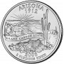 25 центов США 2008 Аризона, штаты