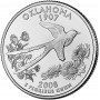 25 центов США 2008 Оклахома, штаты