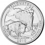25 центов США 2010 Йеллоустонский национальный парк, Вайоминг, 2-й парк