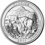 25 центов США 2011 Национальный парк Глейшер, Монтана, 7-й парк