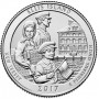 25 центов США 2017 Национальный монумент острова Эллис, 39-й парк