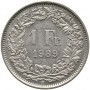1 франк 1989 Швейцария (Confoederatio Helvetica)