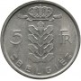 5 франков Бельгия 1948-1981 годы