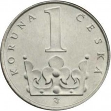 1 крона Чехия 1993-2022