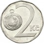 2 кроны Чехия 1993-2020