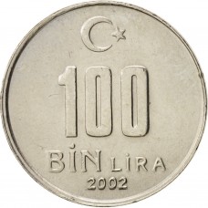 100000 лир Турция 2001-2004