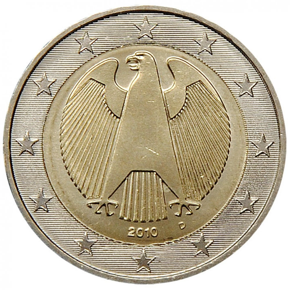 Монета евро 2 германия