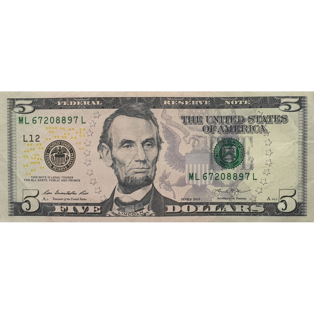 Карта на 5 долларов. 5 долларов купюра. Пять долларов сша банкнота. Линкольн на долларовой купюре. Карта на 5 долларов.