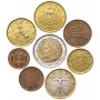 Набор евро монет Италия, 8 штук, случайный год