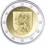 2 Евро Латвия 2016 Видземе, XF