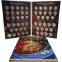 Набор монет Погодовка Современной России 1 и 5 копеек 1997-2014 - в альбоме 56 монет 