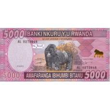 Руанда 5000 франков 2014 (Pick 41) ПРЕСС UNC