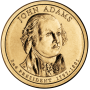 1 доллар 2007, Джон Адамс, 2-й Президент США