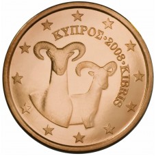 5 евро центов Кипр 2008 года